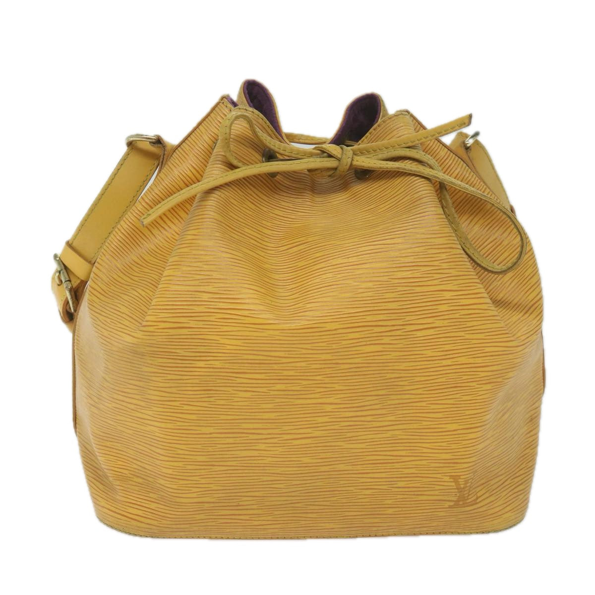 LOUIS VUITTON Epi Petit Noe Shoulder Bag Tassili Yellow M44109 LV Auth ar10998