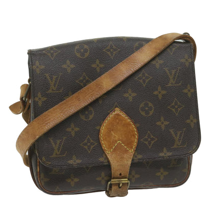 LOUIS VUITTON Monogram Cartouchiere MM Shoulder Bag M51253 LV Auth ar11000