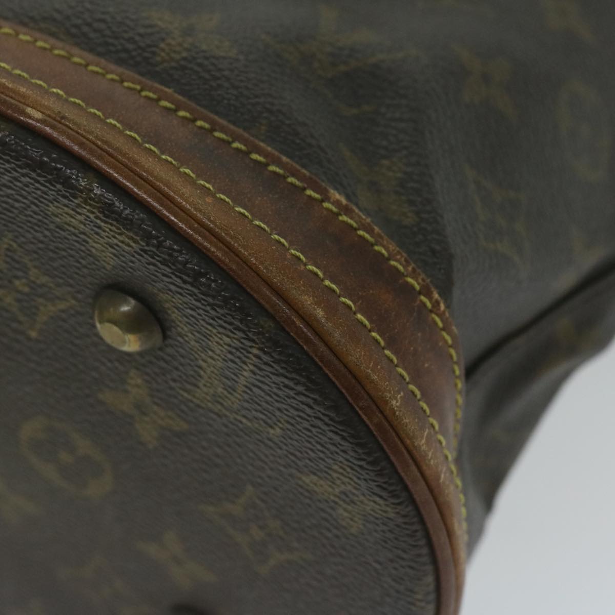 LOUIS VUITTON Monogram Bucket PM Shoulder Bag M42238 LV Auth ar11073