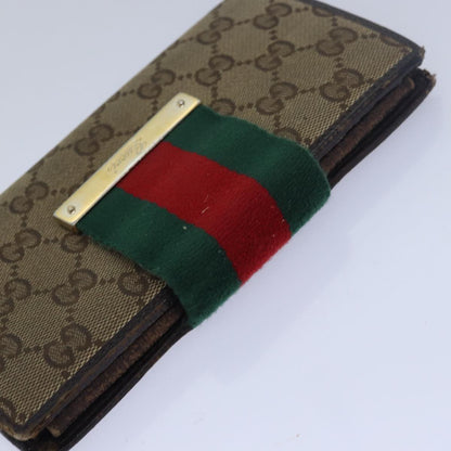 CHRISTIAN DIOR Gucci GG Canvas Belt Wallet 7Set Beige Black Auth ar11909