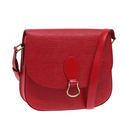 LOUIS VUITTON Epi Saint Cloud GM Shoulder Bag Red M52197 LV Auth ar12521