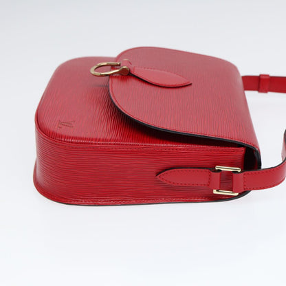 LOUIS VUITTON Epi Saint Cloud GM Shoulder Bag Red M52197 LV Auth ar12521