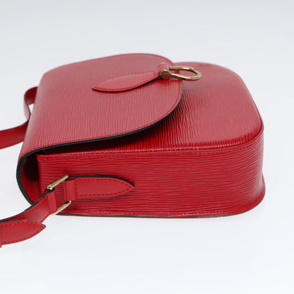 LOUIS VUITTON Epi Saint Cloud GM Shoulder Bag Red M52197 LV Auth ar12521