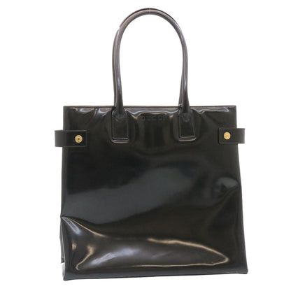 GUCCI Bamboo Tote Bag Leather Black  ar6293