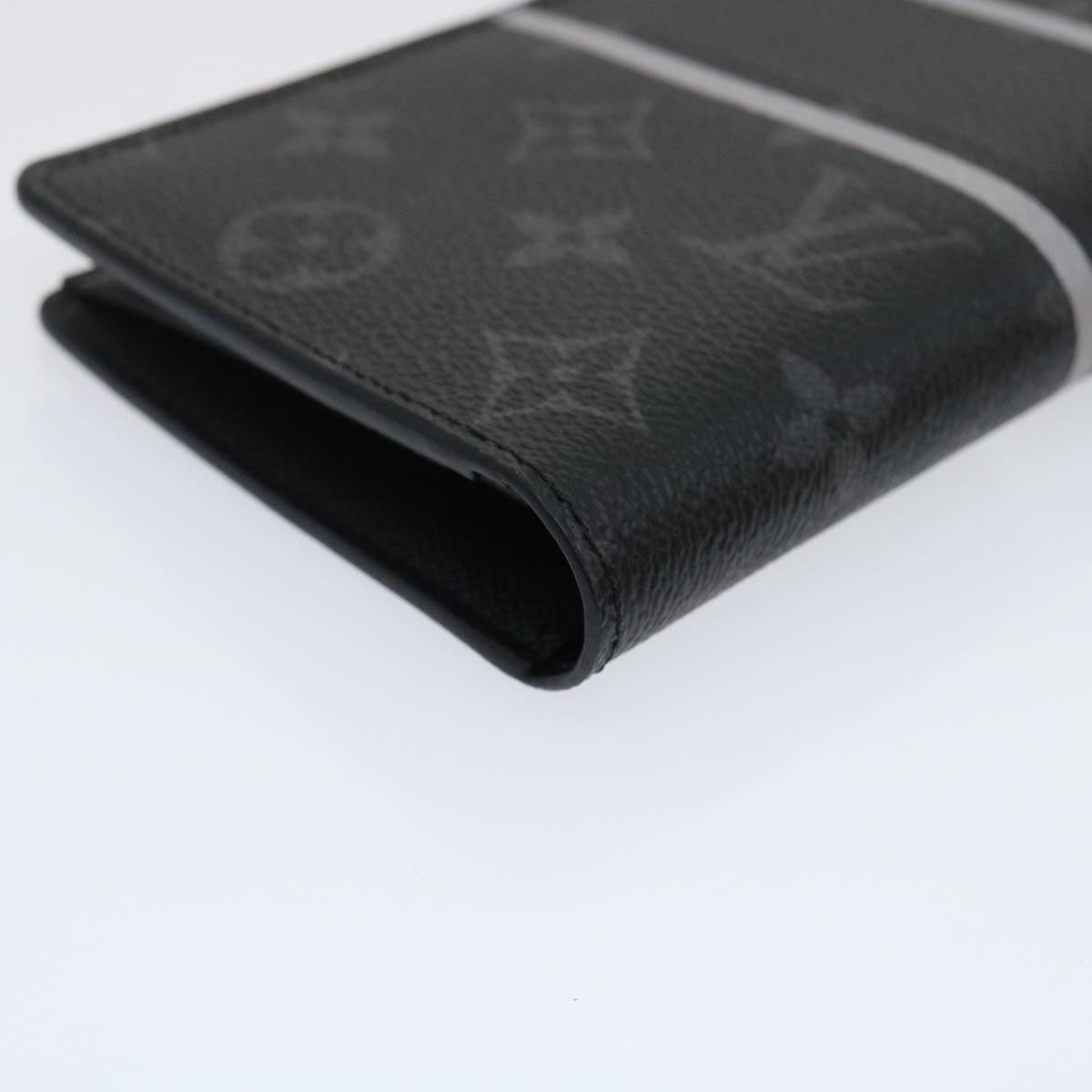 LOUIS VUITTON Eclipse Flash Portefeuille Braza Long Wallet M64438 LV Auth ar6842A