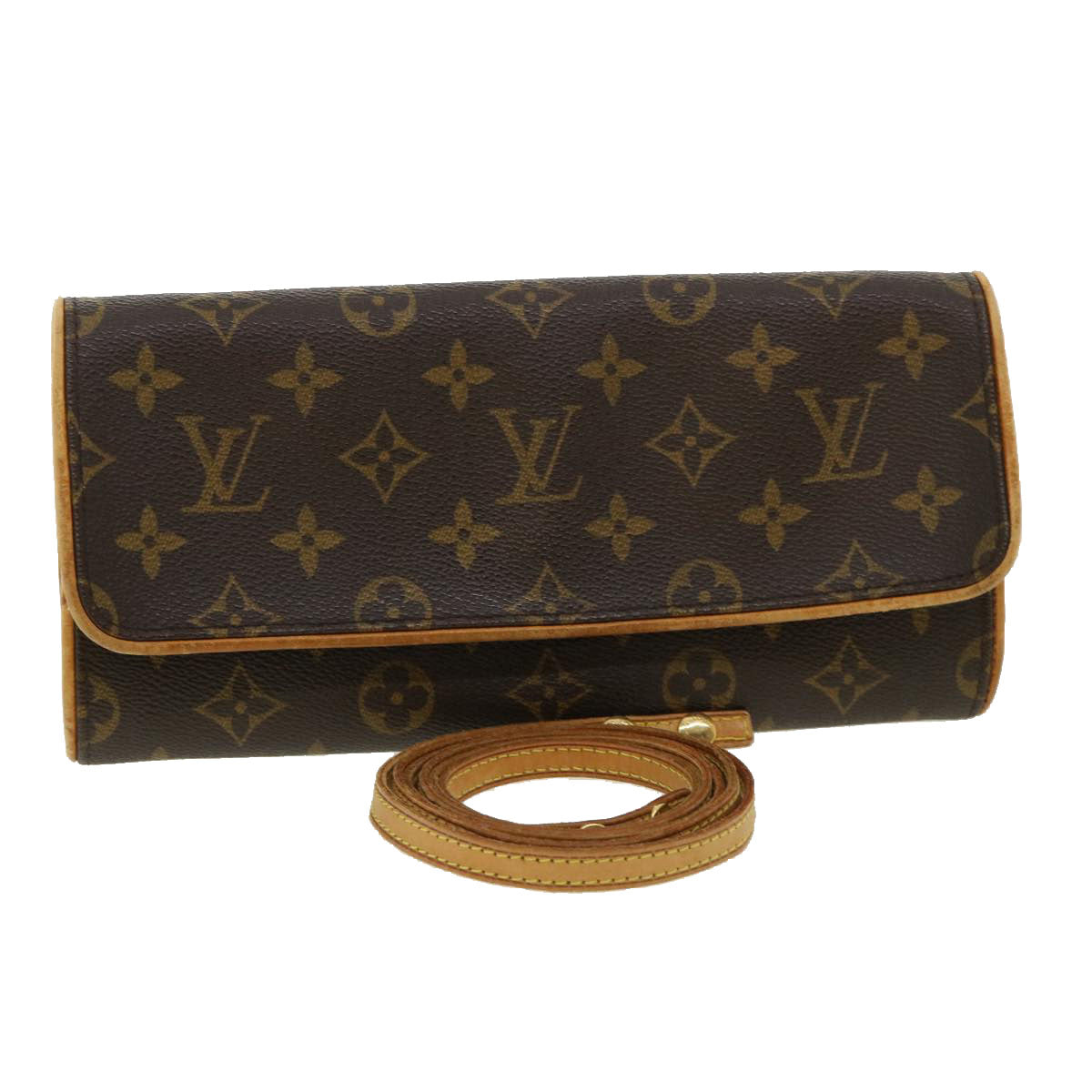 Louis Vuitton  Monogram Pochette Twin GM Shoulder Bag M51852 LV Auth ar8030B