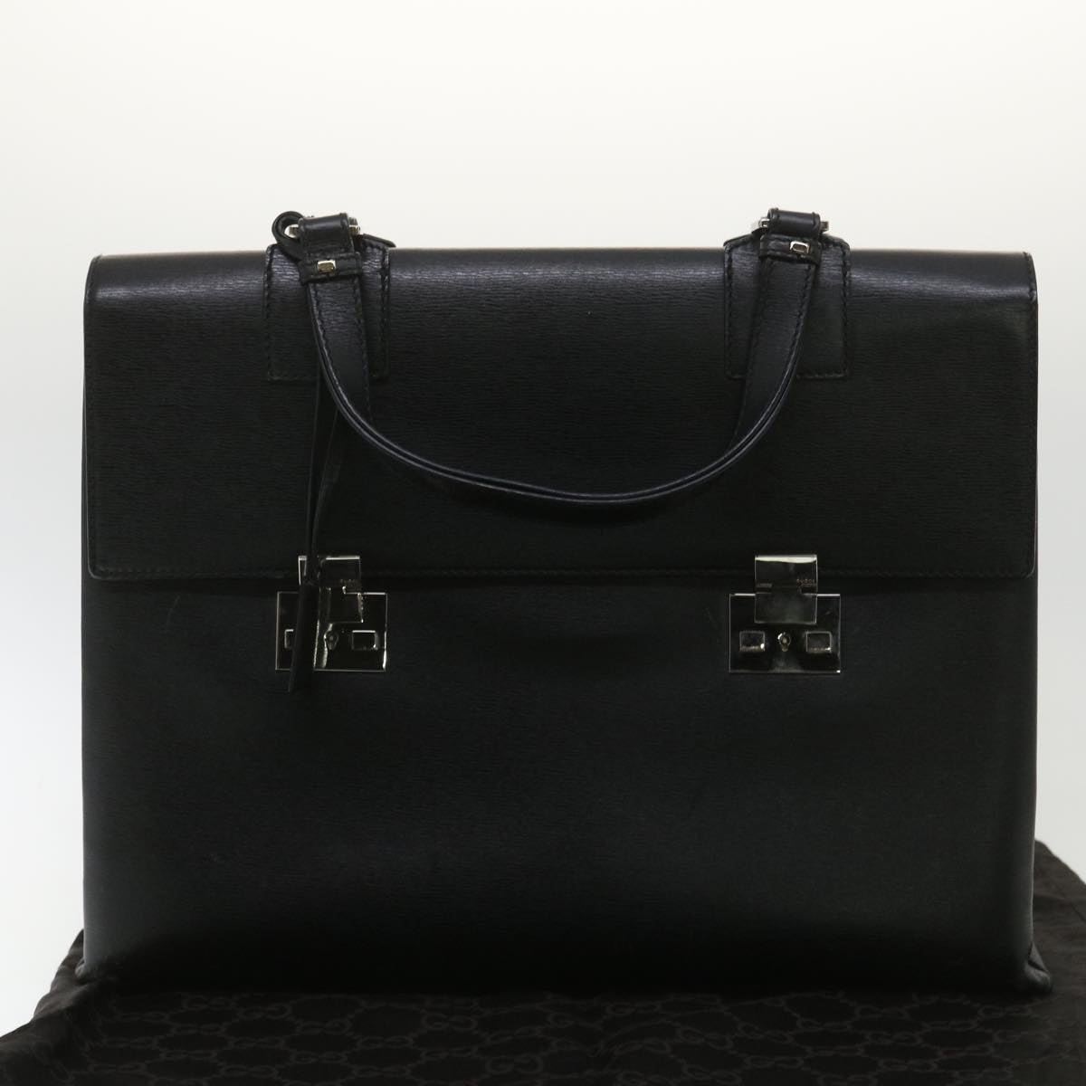 Gucci Briefcase Leather Black  ar8370