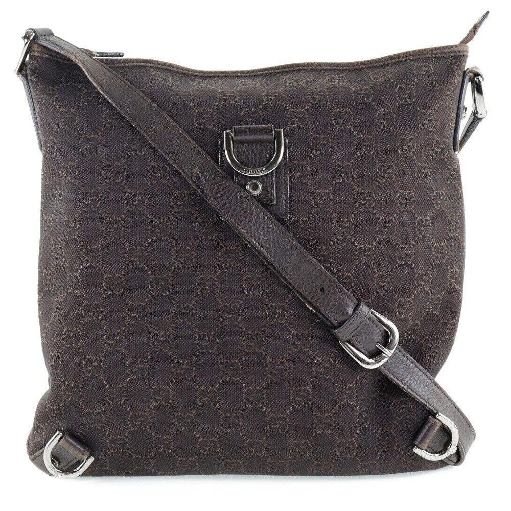 Gucci Abbey Shoulder Bag Brown Gg Canvas