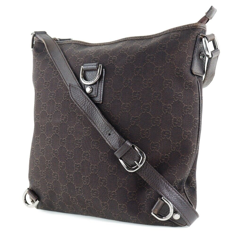 Gucci Abbey Shoulder Bag Brown Gg Canvas