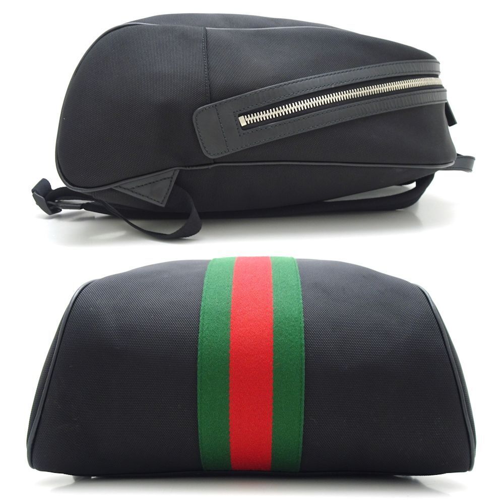 Gucci Backpack Sherry Line Canvas Black