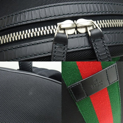 Gucci Backpack Sherry Line Canvas Black