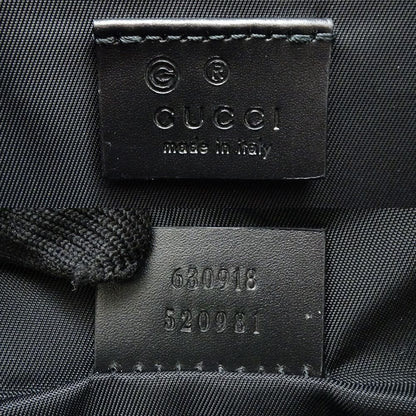 Gucci Backpack Sherry Line Canvas Black