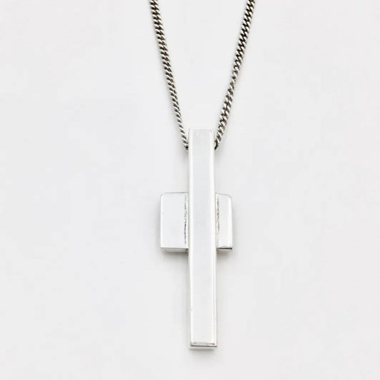 Gucci Cross Pendant Necklace Silver