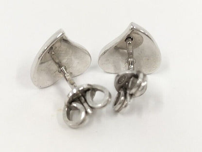 Gucci Earrings Heart Motif Silver Ladies