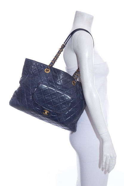 Chanel 2014/15 Navy Large Shopper HandBag