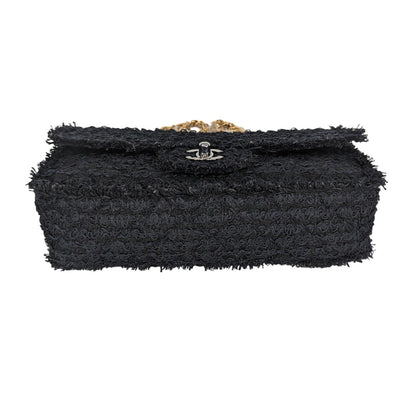 Chanel Tweed Matelasse Medium Single Flap Bag