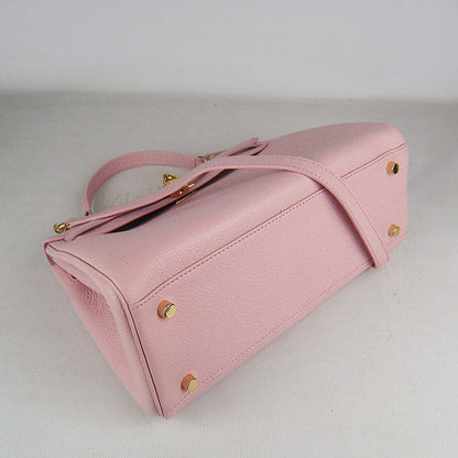 Hermes Kelly 32cm Togo Leather HandBag 6108 Pink Golden