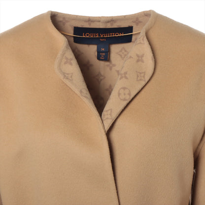 Louis Vuitton 22AW Wool Short Coat 34  Beige RW222W Monogram