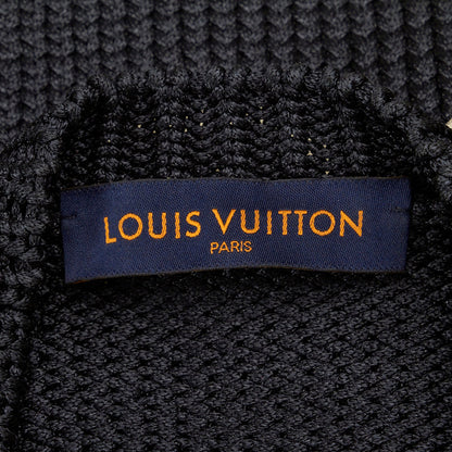 Louis Vuitton 2019 Baggage Logo V-Neck Sweater Nits Size: M Navi Silk Polyester Men's LOUIS VUITTON