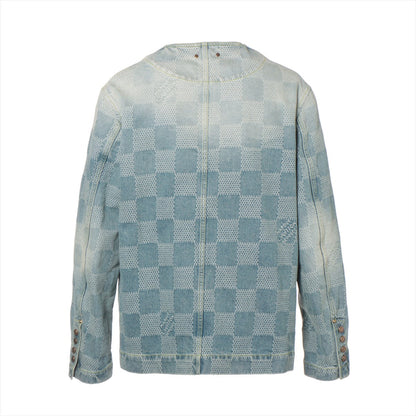 Louis Vuitton 24SS Cotton Denim Jacket 48 Mens Blue RM241 1AFHU6 Damiedenim Chic Jacket