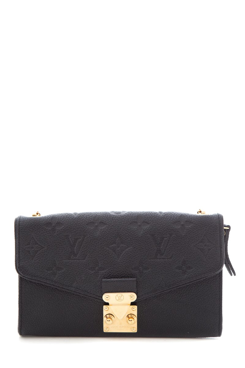 Louis Vuitton Black Empreinte Wallet on Chain Cross-Body