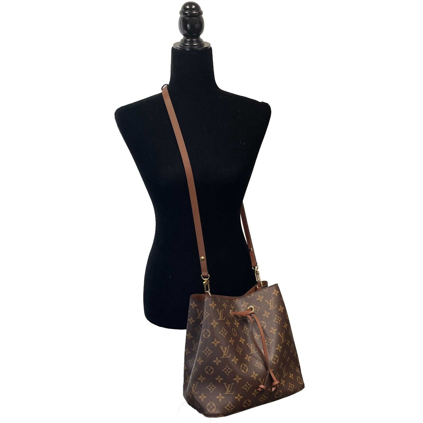 Louis Vuitton  - Neonoe MM Monogram Brown Canvas Shoulder Bag FULL KIT