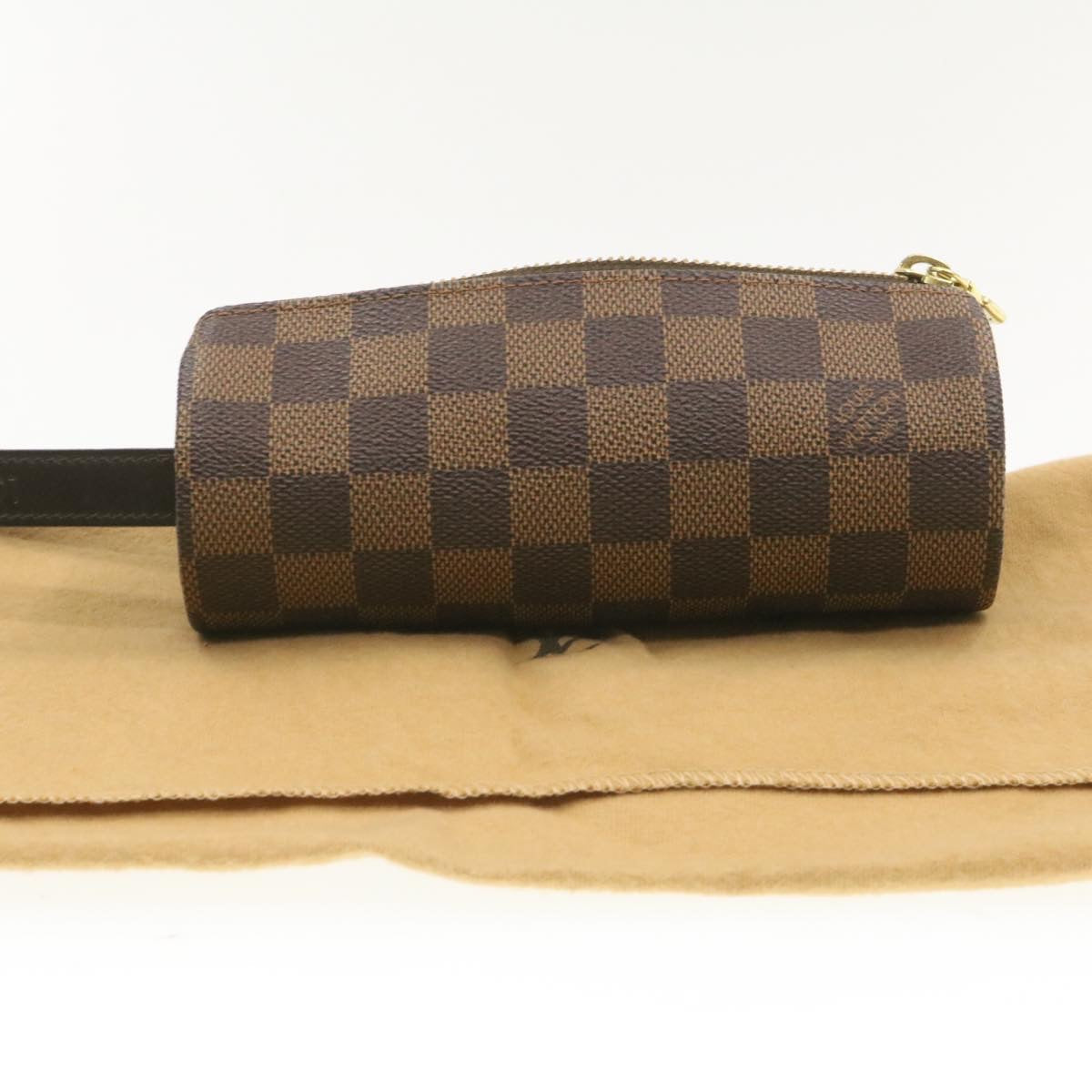 Louis Vuitton  Damier Ebene Golf Cup 1998 Pouch LV Auth am199b