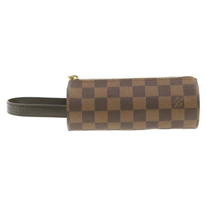 Louis Vuitton  Damier Ebene Golf Cup 1998 Pouch LV Auth am199b