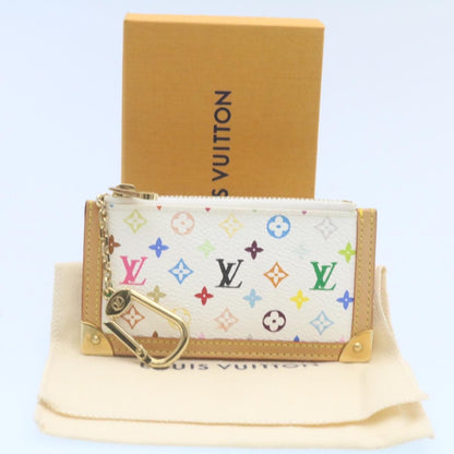 Louis Vuitton  Monogram Multicolor Pochette Cles Coin Purse White M92655 am443b