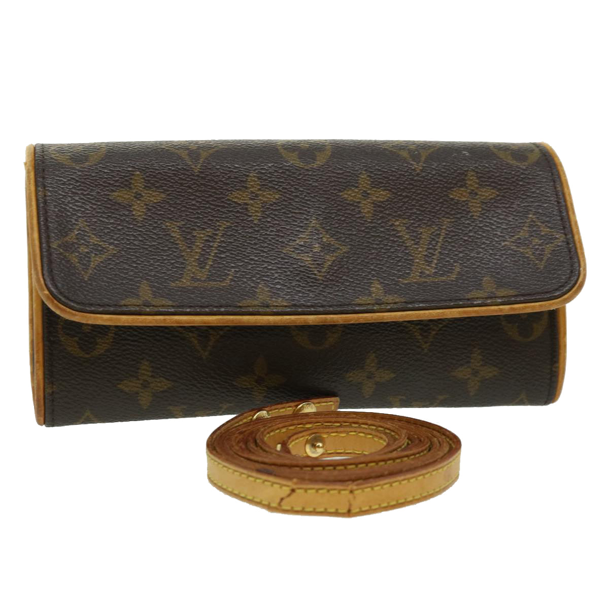 Louis Vuitton  Monogram Pochette Twin PM Shoulder Bag M51854 LV Auth bs1611