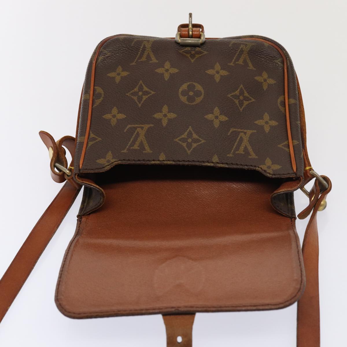 LOUIS VUITTON Monogram Cartouchiere PM Shoulder Bag M51254 LV Auth bs17077