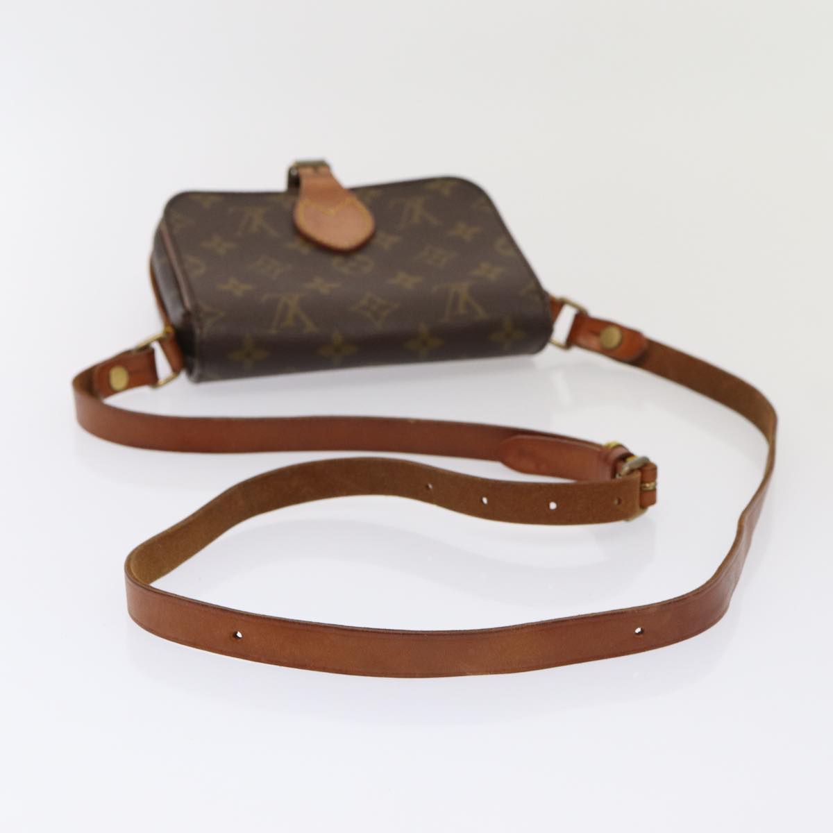 LOUIS VUITTON Monogram Cartouchiere PM Shoulder Bag M51254 LV Auth bs17077