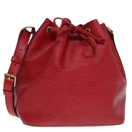 LOUIS VUITTON Epi Petit Noe Shoulder Bag Red M44107 LV Auth bs17209