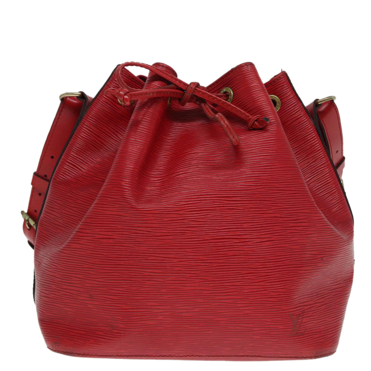 LOUIS VUITTON Epi Petit Noe Shoulder Bag Red M44107 LV Auth bs17209