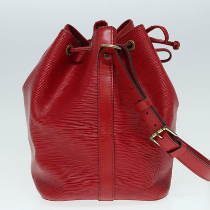 LOUIS VUITTON Epi Petit Noe Shoulder Bag Red M44107 LV Auth bs17209