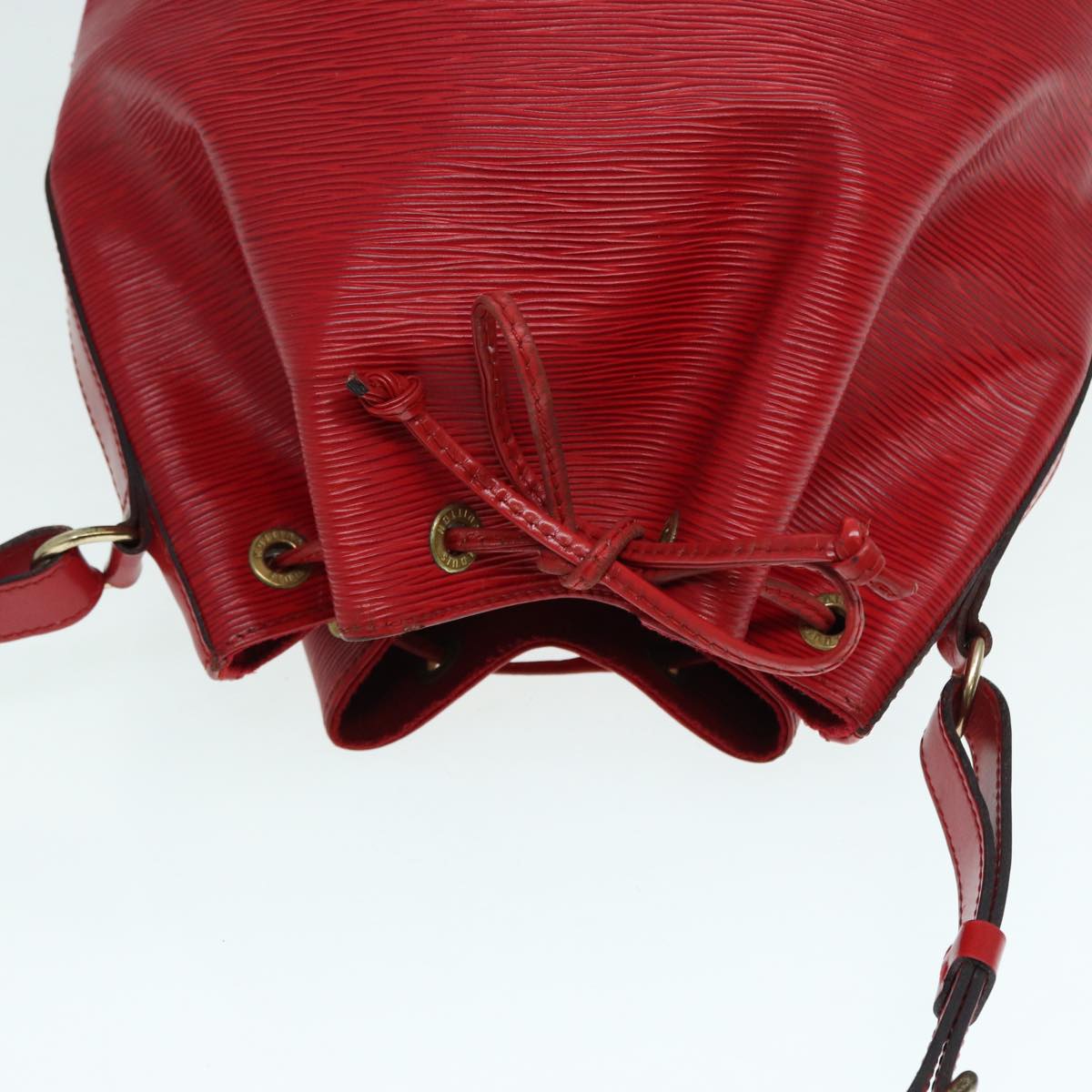 LOUIS VUITTON Epi Petit Noe Shoulder Bag Red M44107 LV Auth bs17209