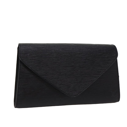 LOUIS VUITTON Epi Art Deco Clutch Bag Black M52632 LV Auth bs17326