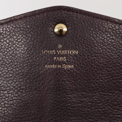 LOUIS VUITTON Empreinte Portefeuille Curieuse Wallet Purple M60300 Auth bs17377