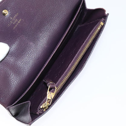 LOUIS VUITTON Empreinte Portefeuille Curieuse Wallet Purple M60300 Auth bs17377