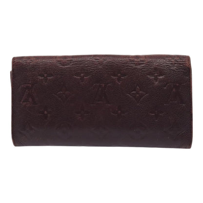 LOUIS VUITTON Empreinte Portefeuille Curieuse Wallet Purple M60300 Auth bs17377