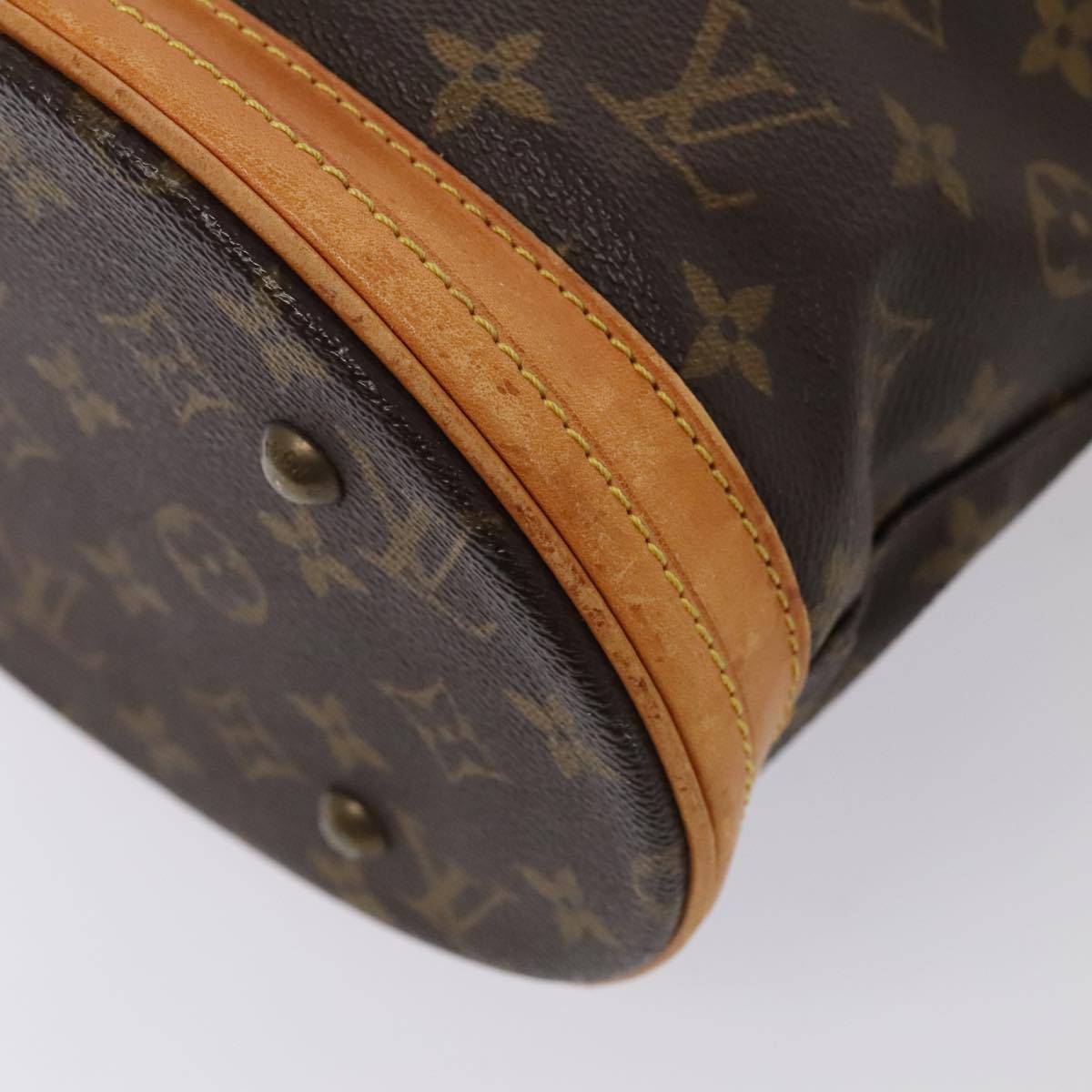 LOUIS VUITTON Monogram Bucket PM Shoulder Bag M42238 LV Auth bs17397