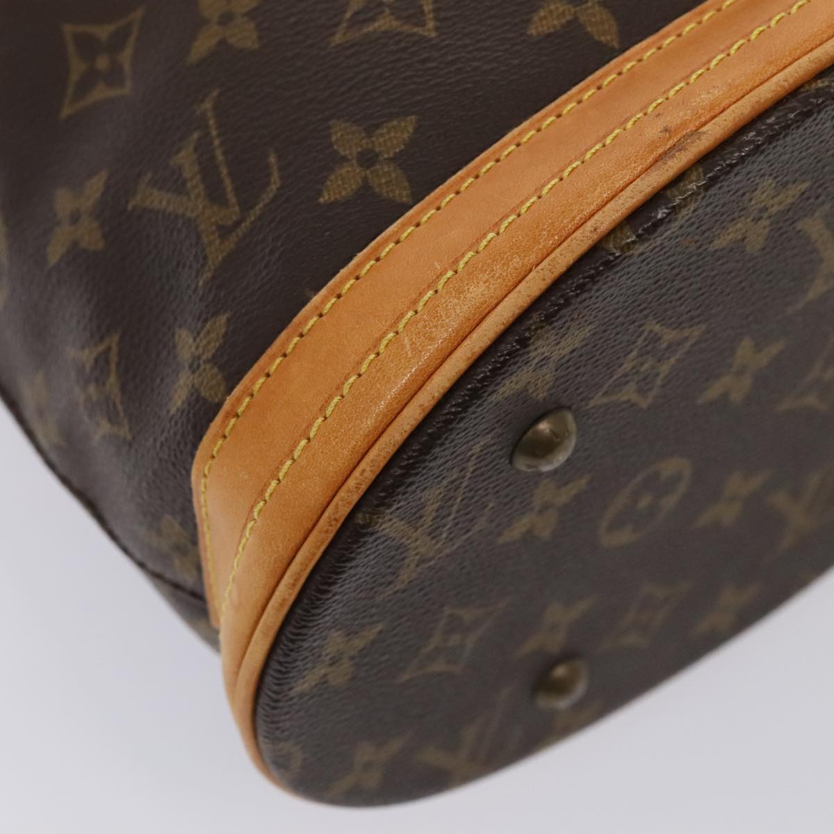 LOUIS VUITTON Monogram Bucket PM Shoulder Bag M42238 LV Auth bs17397