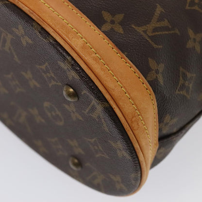 LOUIS VUITTON Monogram Bucket PM Shoulder Bag M42238 LV Auth bs17397