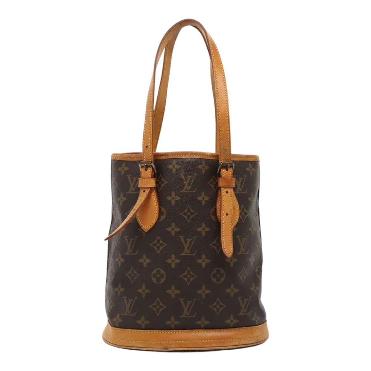 LOUIS VUITTON Monogram Bucket PM Shoulder Bag M42238 LV Auth bs17397