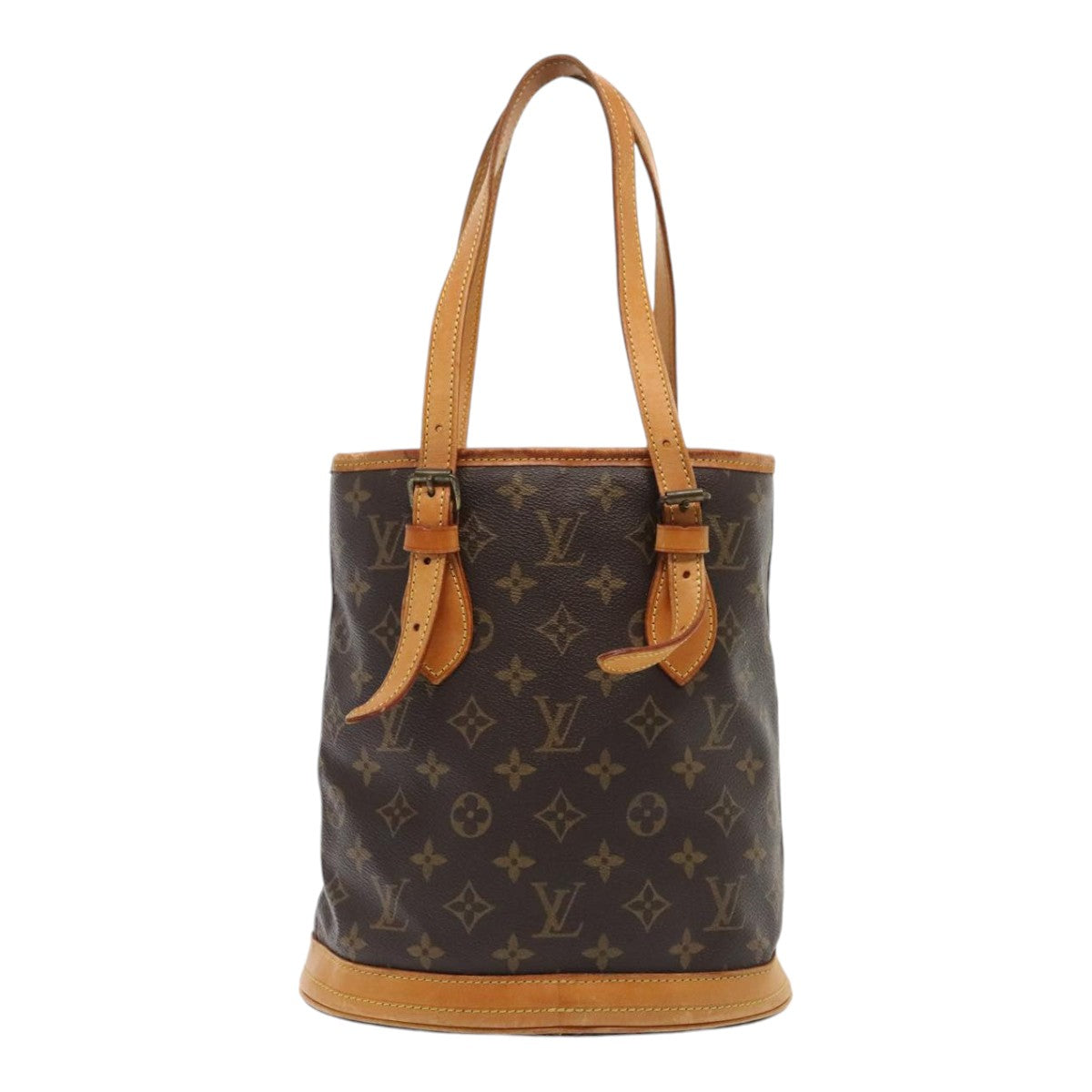 LOUIS VUITTON Monogram Bucket PM Shoulder Bag M42238 LV Auth bs17397