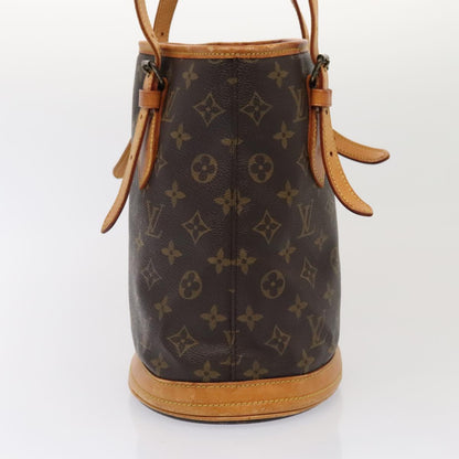 LOUIS VUITTON Monogram Bucket PM Shoulder Bag M42238 LV Auth bs17397