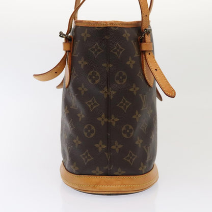 LOUIS VUITTON Monogram Bucket PM Shoulder Bag M42238 LV Auth bs17397