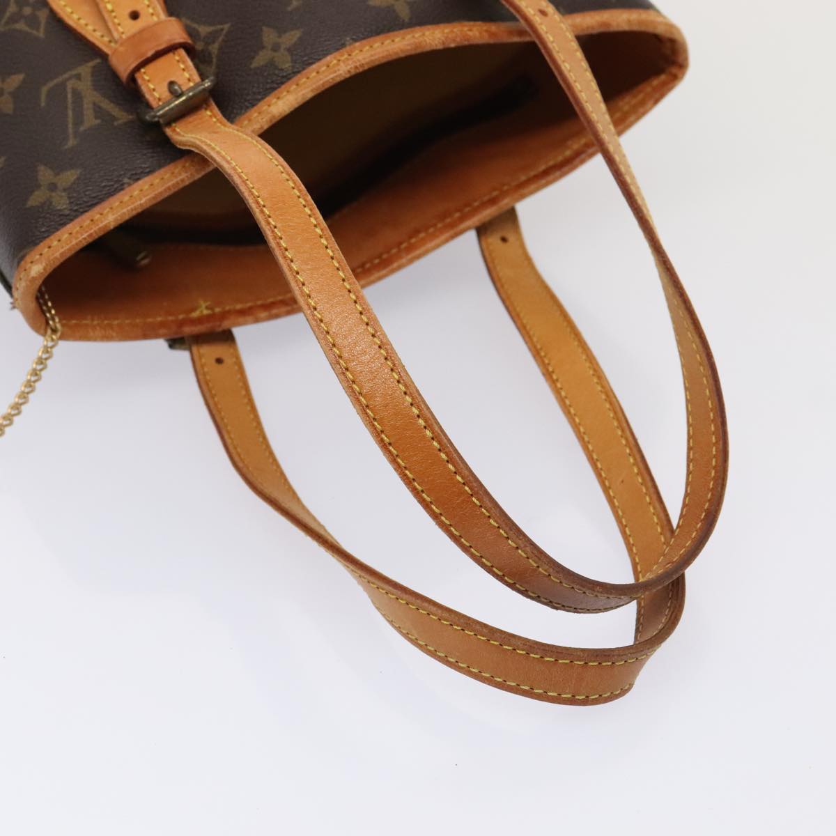 LOUIS VUITTON Monogram Bucket PM Shoulder Bag M42238 LV Auth bs17397