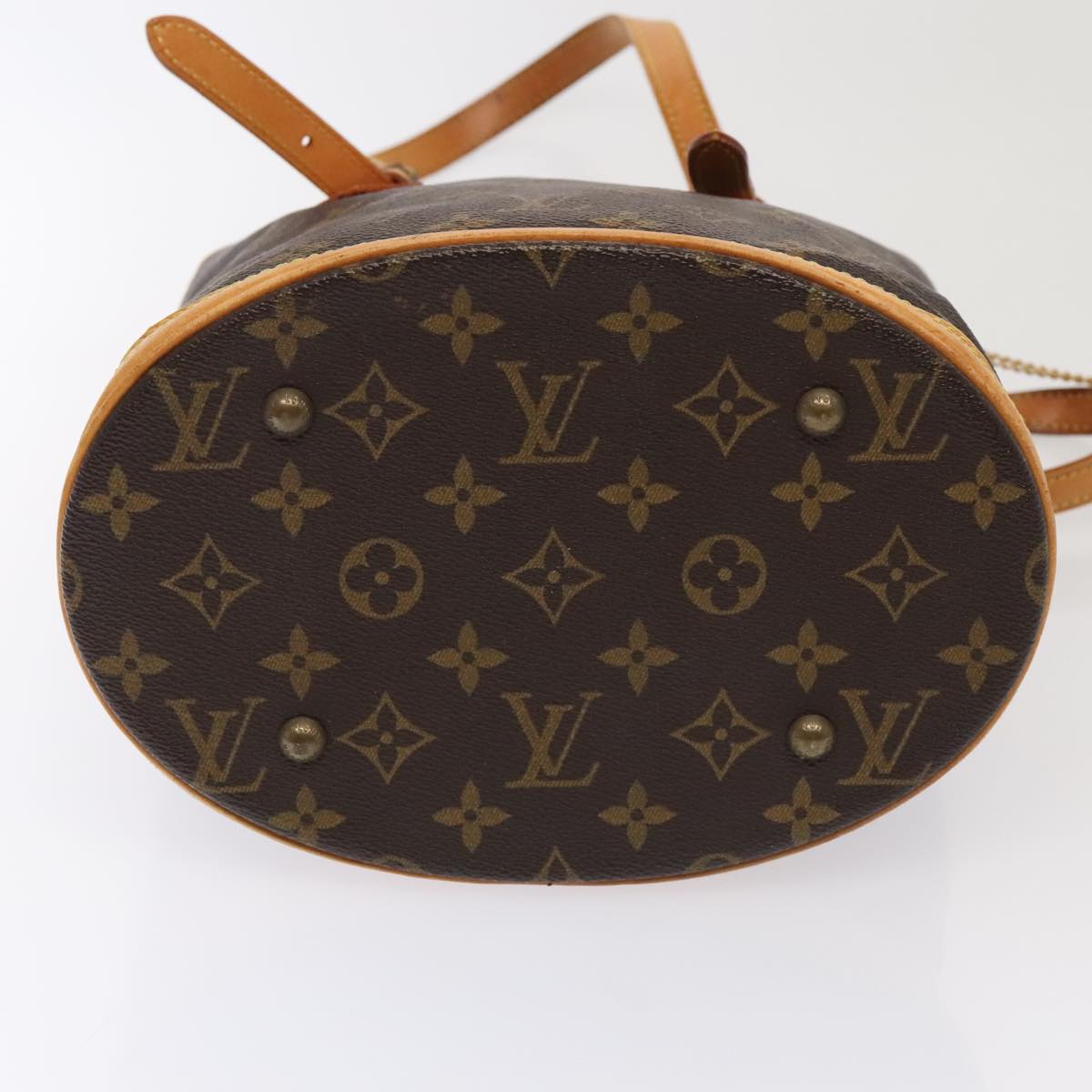 LOUIS VUITTON Monogram Bucket PM Shoulder Bag M42238 LV Auth bs17397