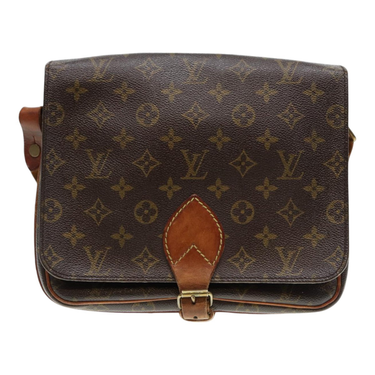 LOUIS VUITTON Monogram Cartouchiere GM Shoulder Bag M51252 LV Auth bs17508